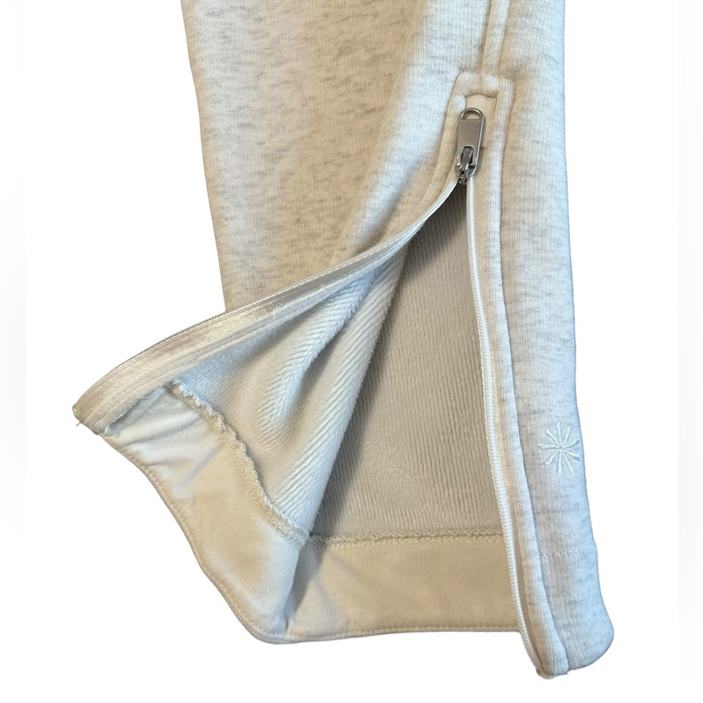 Athleta Grey Joggers Ankle Zip Tie Waist Size XS - Picture 5 of 14